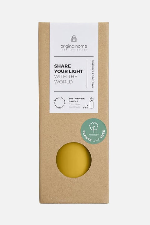 Gelborange Bio-Kerze von originalhome