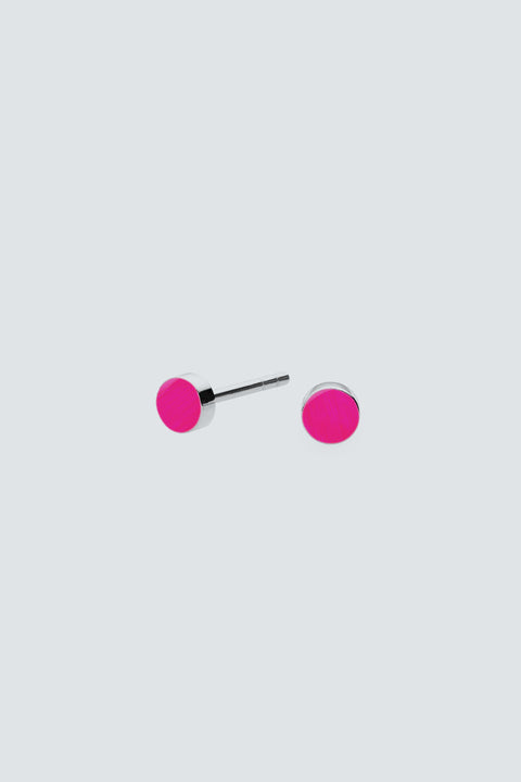 Leuchtende neonpinke Ohrstecker