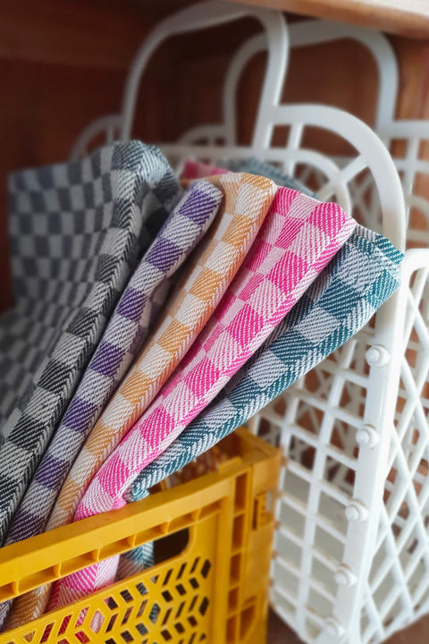 Didier Serviette Damier in elegantem Schachbrettmuster