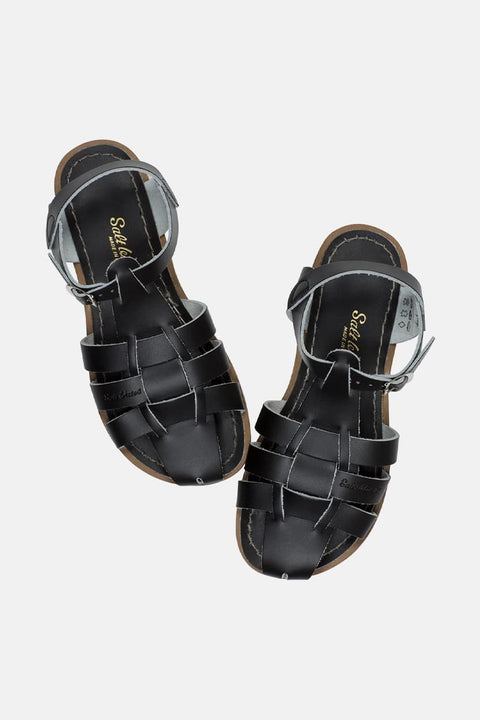 Schwarze Salt Water Sandals Shark Original Damen Sandalen
