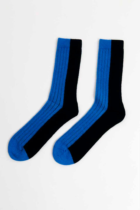 Bicolor Socks Wool im Alltag getragen