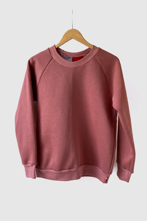 Handgemachter Altrosa-Sweater