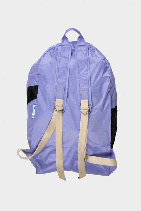 Susan Bijl Faltbarer Rucksack in Flieder und Schwarz