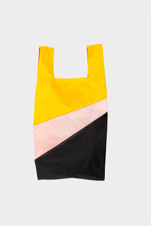 The New Shopping Bag Multi Tone Medium Susan Bijl, zusammengefaltet, kompaktes Format, beide Seiten sichtbar