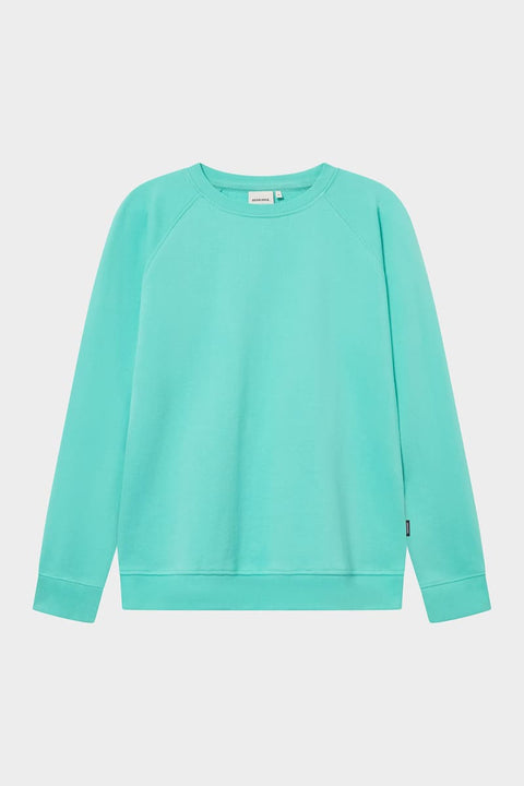 Sweatshirt Ystad Base Pool Blue von Dedicated aus Bio-Baumwolle