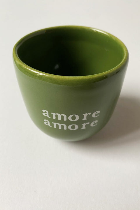 Dunkelgrüne Kaffeetasse von House of Sisi