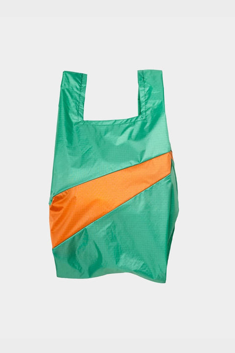 Susan Bijl Medium Shopping Bag Holly Green Orange faltbar