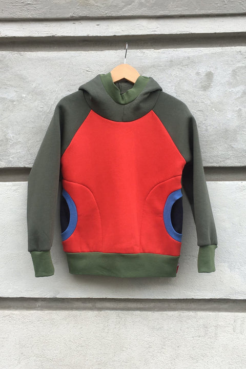 Hoodie Olive Rot