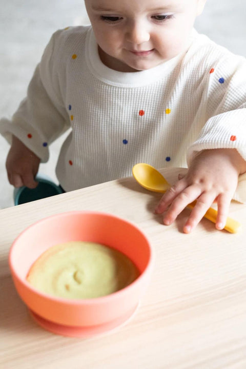 Kinderlöffel-Set: sicher und schadstofffrei, EKOBO Silikonlöffel, 2 Stück