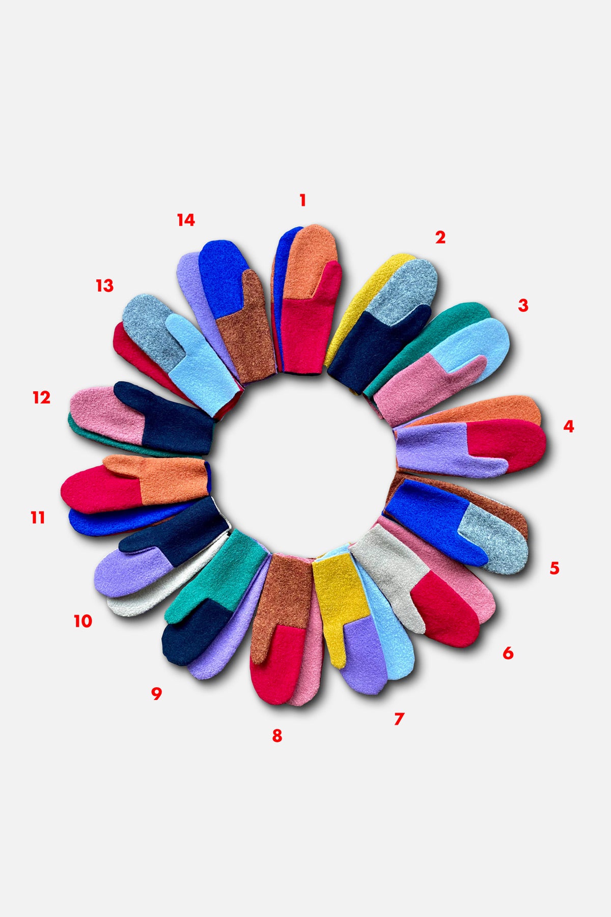 schurwolle handschuhe Handschuhe aus Walk Schurwolle Kinder – Bunte Fäustlinge warm – HIT-IN.TV