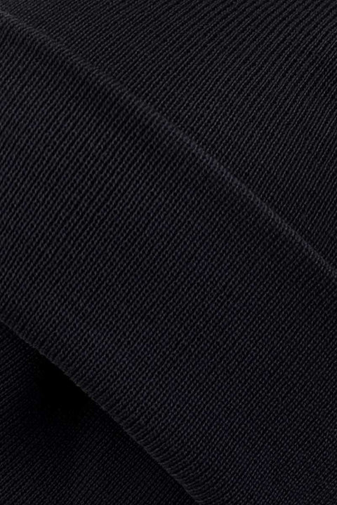 Mütze Schwarz 100% aus Merinowolle