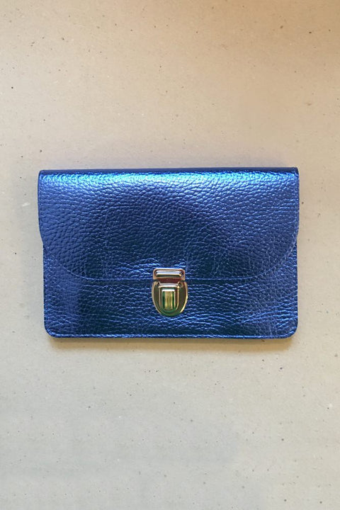 Papoutsi Portemonnaie BORSA large Metallic-Blau