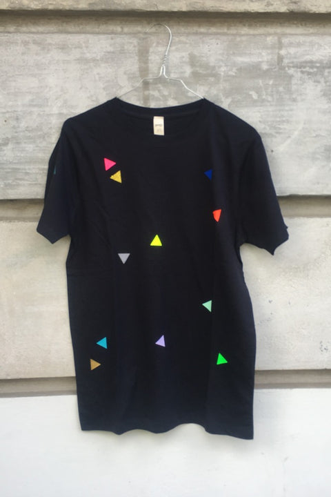 POM T-Shirt Dreiecke Blau