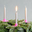 Minimalistisches Design: Neonpink Kerzenhalter, made in Germany – Ideales Weihnachtsgeschenk