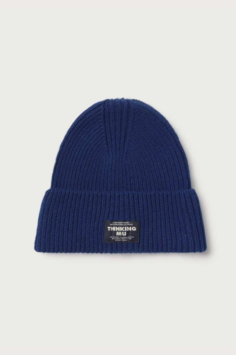 Indigo AMOR Beanie aus Bio-Wolle von Thinking Mu