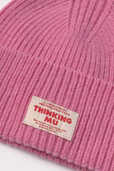 Unisex Beanie aus 100% Bio-Wolle in Pink