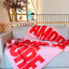 NAVUCKO Wolldecke AMORE, Farbvariante Rosa/Rot, 130x200cm