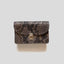 Papoutsi's elegante Borsa Geldbörse aus Rindleder in Schlange-Optik