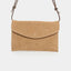 Clutch Suede Taupe mit verstellbarem Trageriemen