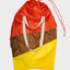 Susan Bijl The New Trash Bag Large in Gelb, Braun und Rotorange