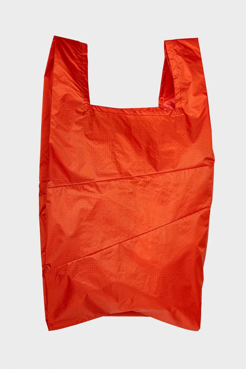 Susan Bijl Shopping Bag Large in Rotorange, faltbar und wasserdicht