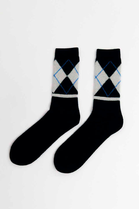Argyle Socks Wool von Suite13Lab in Schwarz und Grau