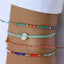 Sommerliches Armband mit farbigen Perlen von Blush Indigo