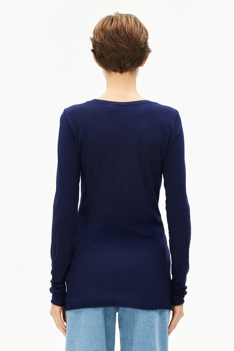 Slim Fit Longsleeve mit Rundhalsausschnitt