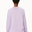 Strickpullover ARMEDANGELS Moonlit Lilac – Detailansicht flauschige Mohair-Strickstruktur in zartem Lila, RWS & RMS zertifiziert