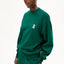 Oversized Sweatshirt mit Rundhalsausschnitt in Grün