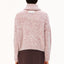 Oversize Strickjacke mit Knopfleiste und Mock-Ausschnitt, Rückansicht