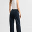 Rückansicht der ASH Barrel Leg Cordhose von DAWN in Dark Navy