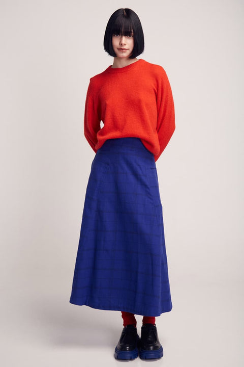 Roter Alpaka-Pullover mit Grafikmuster von Suite13Lab
