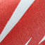 Baumwoll-Decke AMORE NAVUCKO Weiß/Rot – Detailansicht AMORE-Design und Gewebestruktur