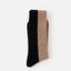 Zweifarbige Wollsocken Sand und Schwarz von Suite13Lab