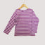 Breton Children's T-Shirt Lilac/White