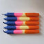 Stearin Candles Set of 3 with Approx. 8 Hours Burning Time