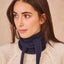 Kleiner Sophie Schal in Navy aus feiner Merino-Viskose-Mischung