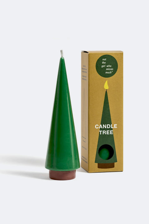 Candle Tree L Smaragd – handgefertigte nachhaltige Kerze