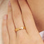 Vergoldeter Edelstahlring im Statement-Design von LULU