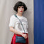 The New Pouch Mono Tornado Small Susan Bijl, als Mini-Crossbody mit The New Strap getragen, PFAS-frei