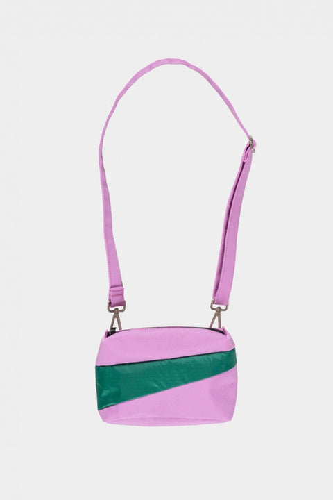 Susan Bijl Crossbody Tasche - Pink und Grün, perfekt für unterwegs!