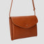 Braune Clutch aus Nappaleder mit Kartenfächern von ann kurz