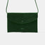 Grüne Umhängetasche aus Wildleder