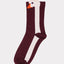 Dane3D Ladies Socks Dark Wine Swan von Danefae, burgunderrote Socken mit dreidimensionalem Schwanenmotiv, Bambus-Viskose, One Size