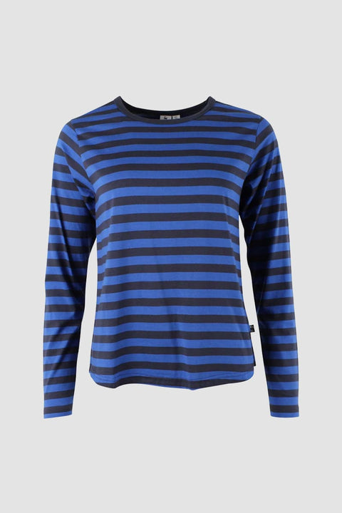 Damen Langarmshirt aus Baumwolle in Dunkelblau von Danefæ