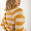 Danadorable Mohair Cardigan Danefae – Detailansicht flauschiges Strickbild in Nougat und Golden Honey, RWS-zertifizierte Merinowolle