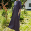 Danebasic Goodnews Dress von Danefae in Mauve und Dark Navy, gestreift, T-Shirt-Kleid mit Taschen