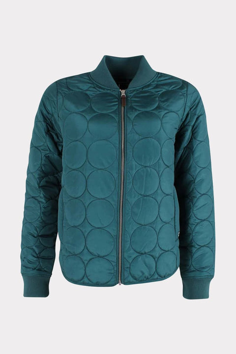 Danecando Thermo Jacket Dk Slate Danefae, Frontansicht, geräumige Taschen, 100 % Polyester