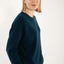 Warmer Chunky Wool Sweater in Dunkelgrau mit Raglanärmeln